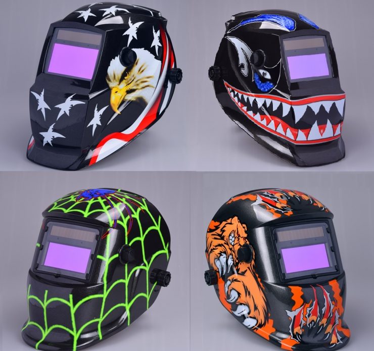 auto-darkening welding helmets